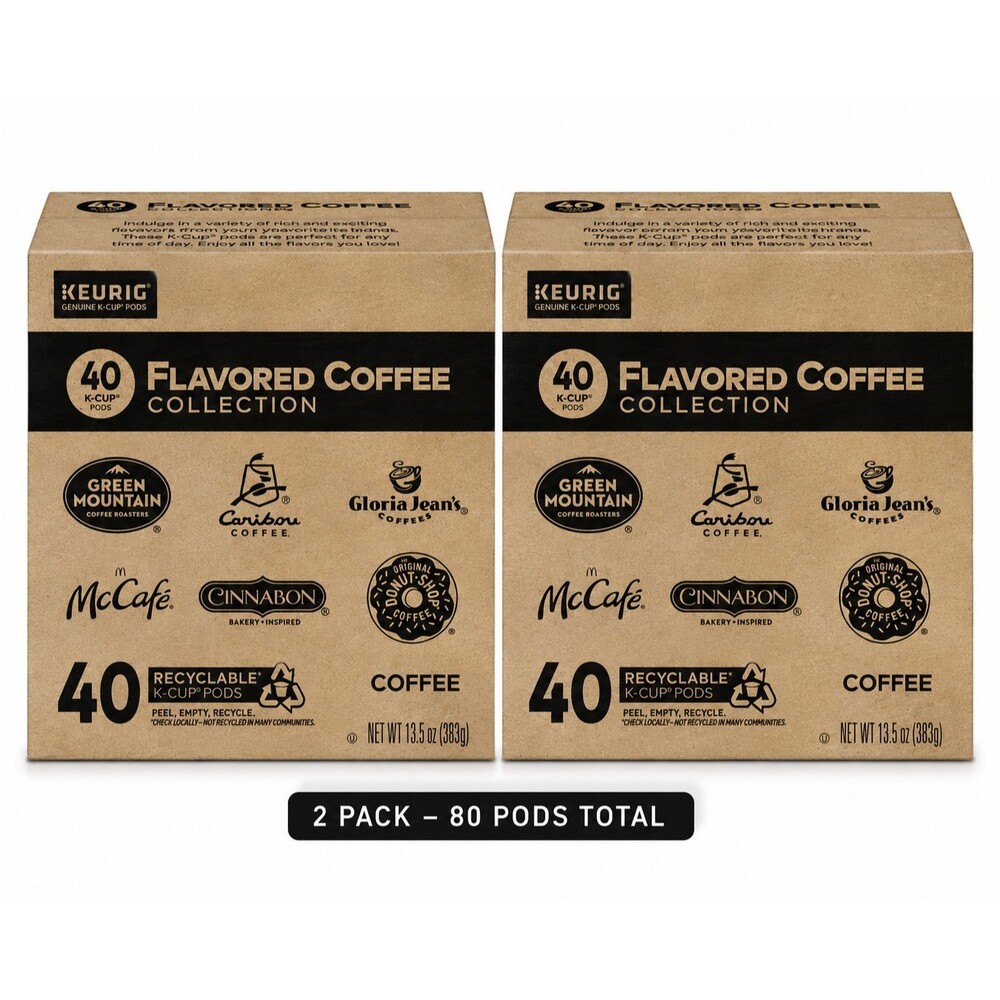Keurig Flavored Coffee Collection K-Cup Pods 80 Count 2 Pack NEW